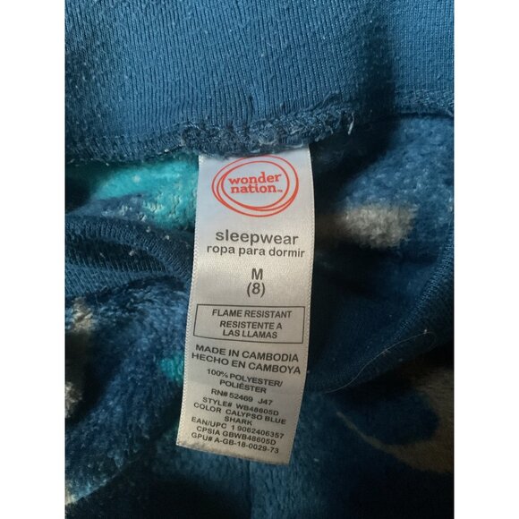 Dinosaur Pajama Set With Guitar Astronaut Design Kids M Blue Polyester Wonder Na - Picture 8 of 10